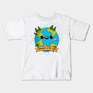 'Champions Of The Earth' Environment Awareness Shirt Kids T-Shirt